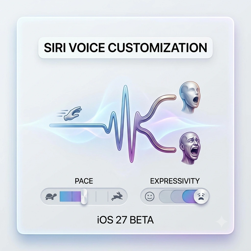 Customize Siri's Voice: iOS 27 Beta Introduces Pace and Expressivity Options