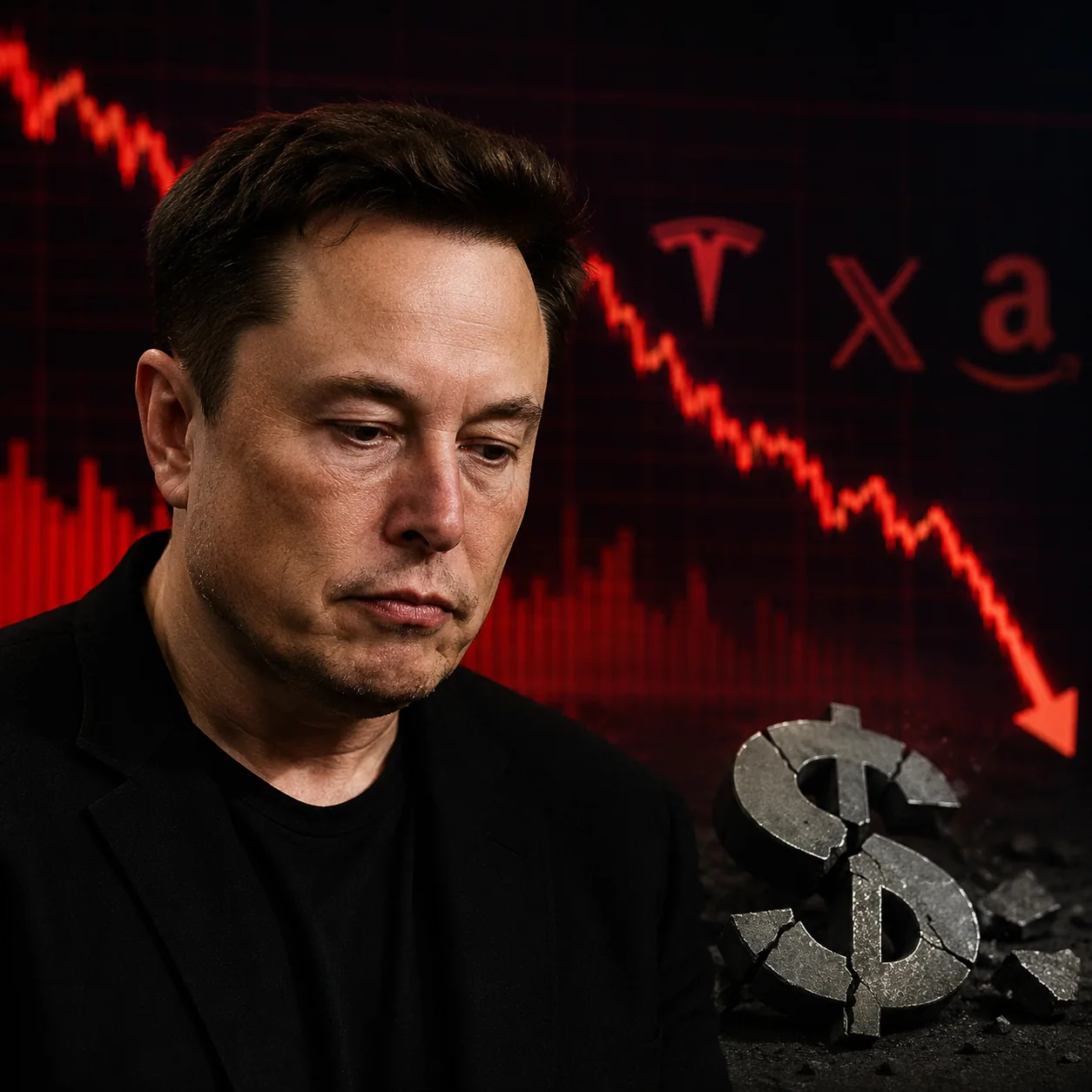 Elon Musk's Trillionaire Status Lost Amid Tech Sell-Off