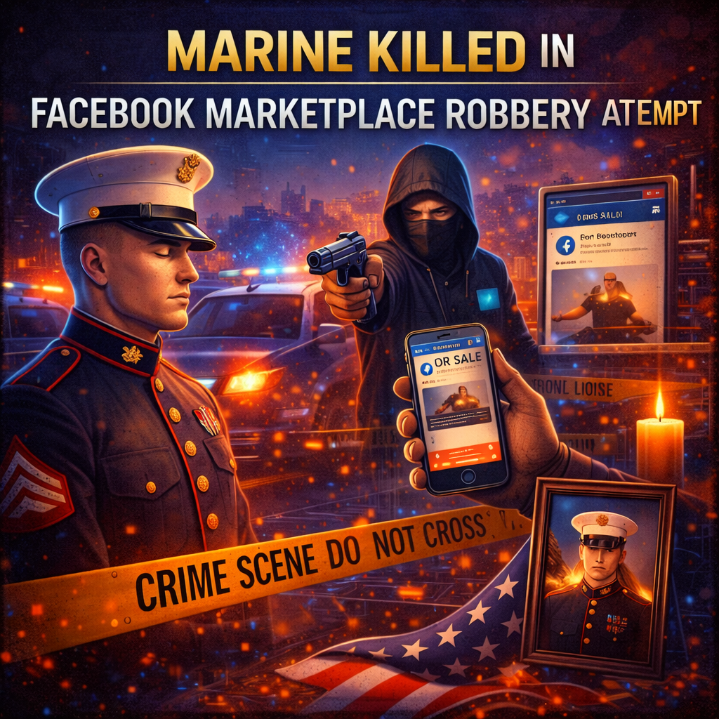 Marine Killed in Facebook Marketplace Robbery Attempt