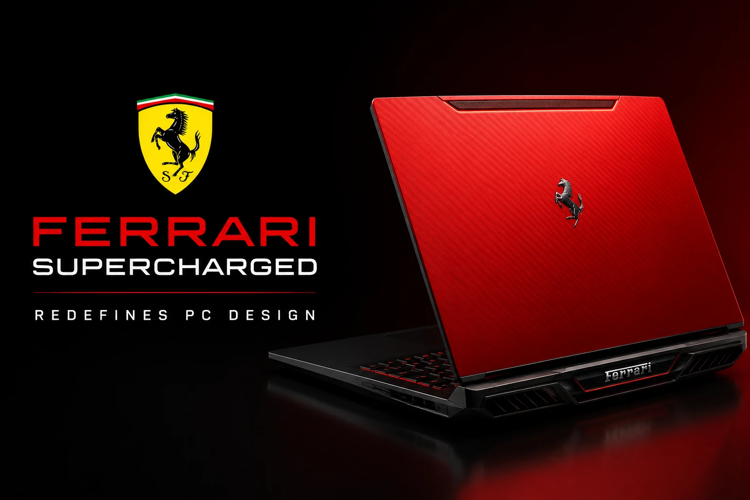 Ferrari's Supercharged Laptop Redefines PC Design