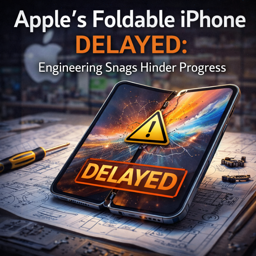 Apple's Foldable iPhone Delayed: Engineering Snags Hinder Progress