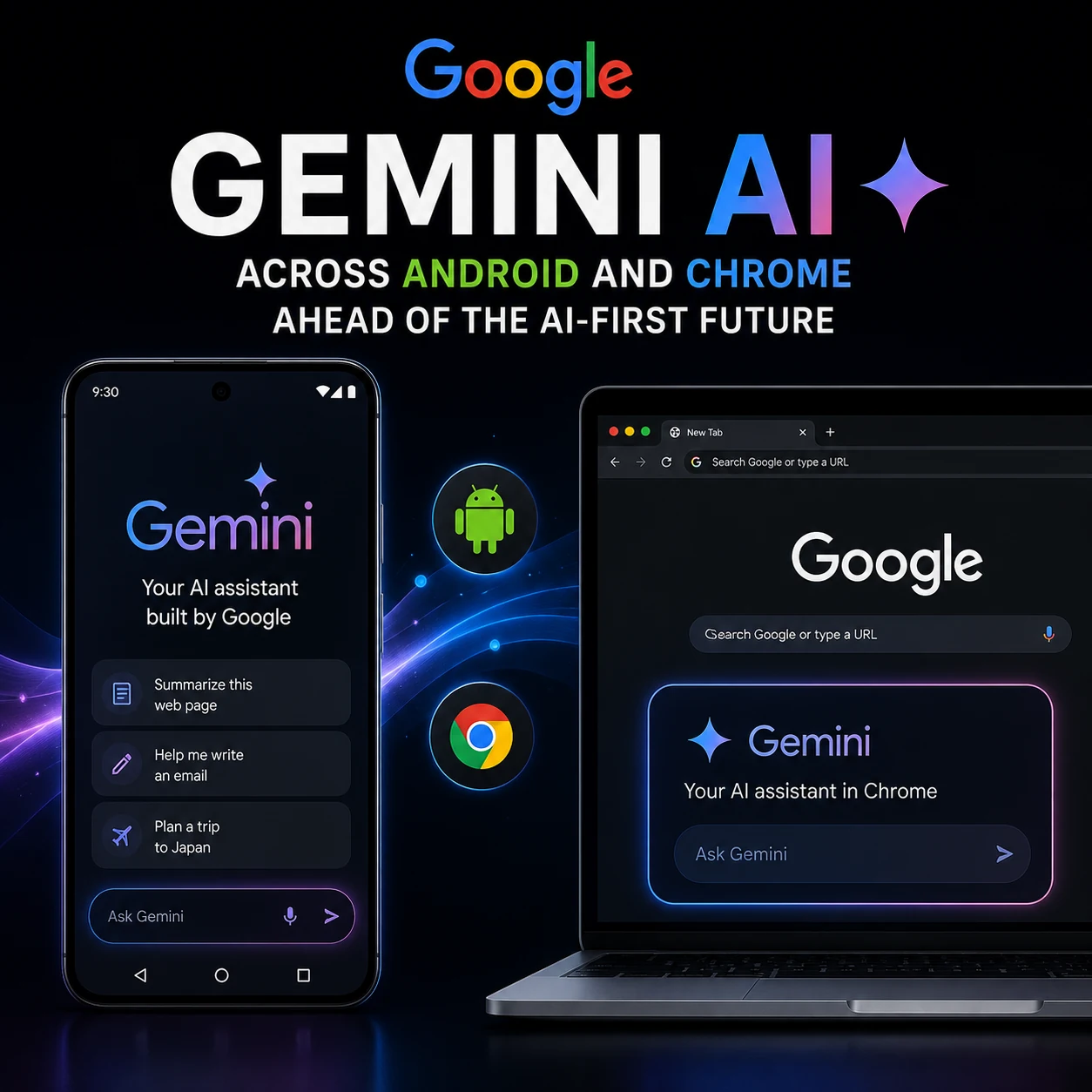 Google Expands Gemini AI Across Android and Chrome Ahead of the AI-First Future