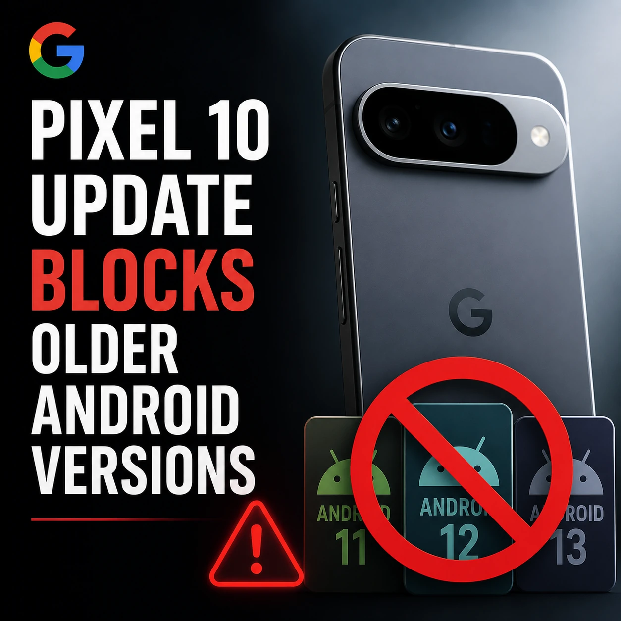 Google Pixel 10 Update Blocks Older Android Versions