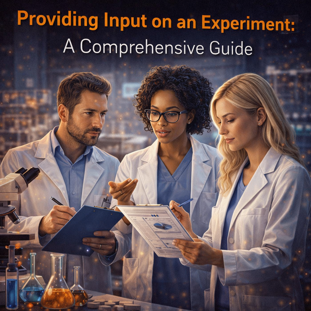 Providing Input on an Experiment: A Comprehensive Guide