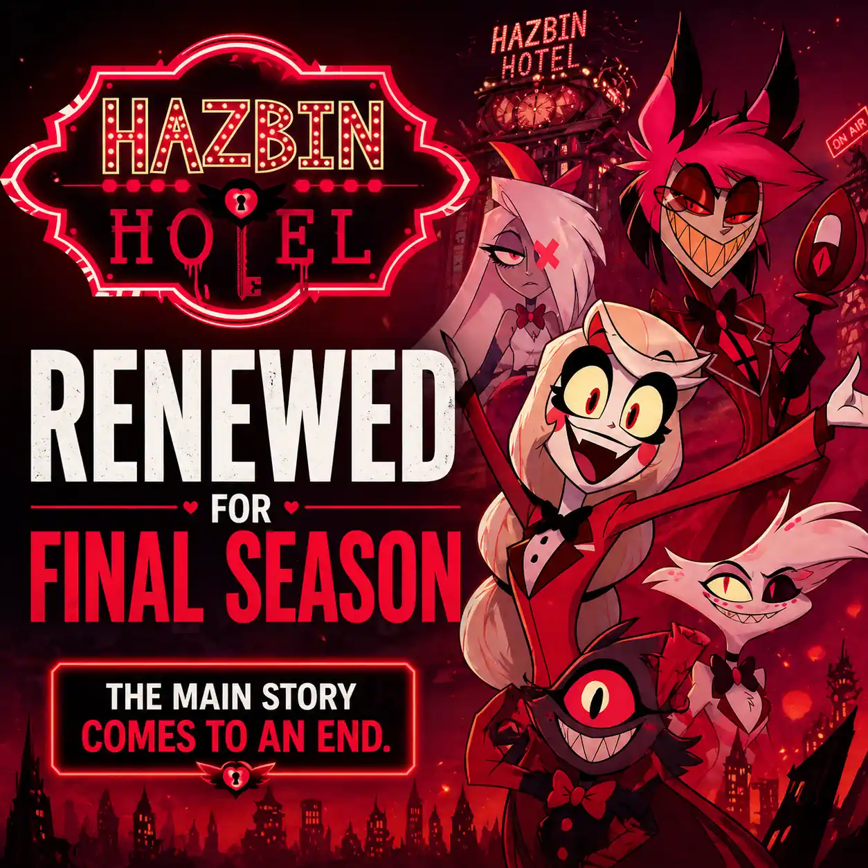 Hazbin Hotel Renewed for Final Season