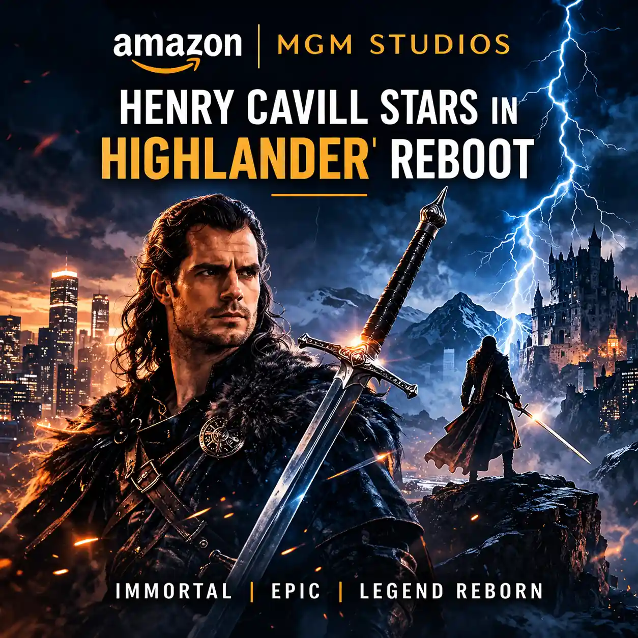 Henry Cavill Stars in Amazon MGM's Highlander Reboot