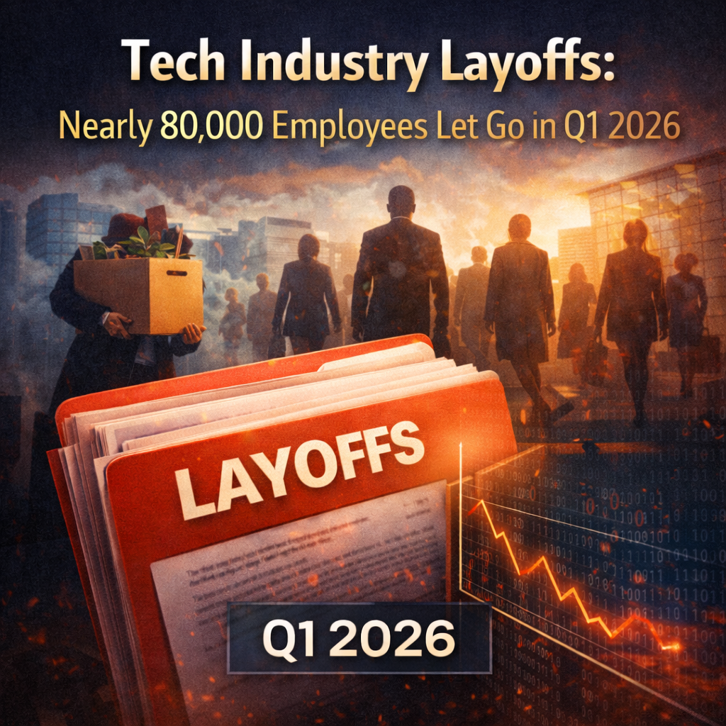 Tech Industry Layoffs: nearly 80,000 Employees Let Go in Q1 2026
