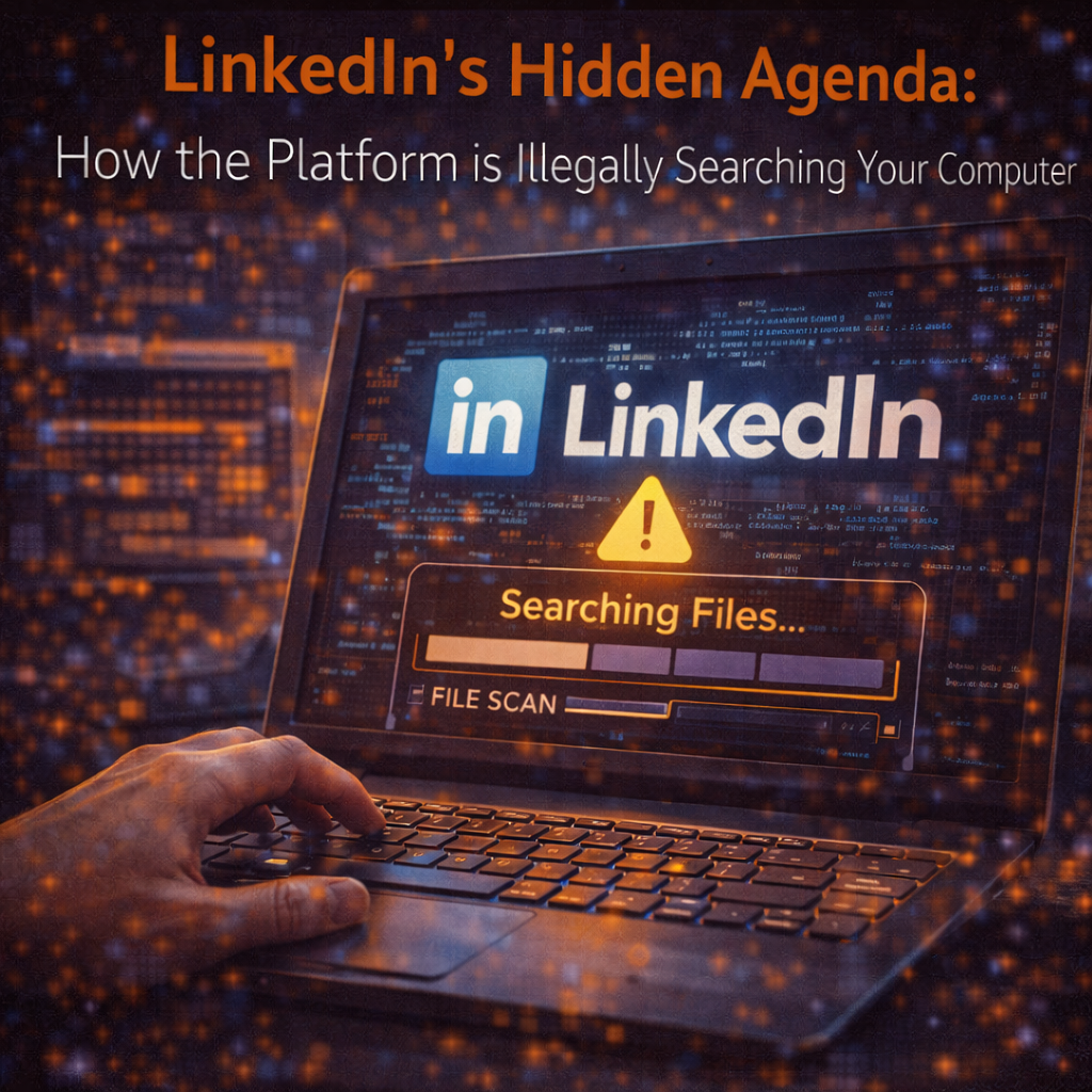LinkedIn's Hidden Agenda: How the Platform is Illegally Searching Your Computer