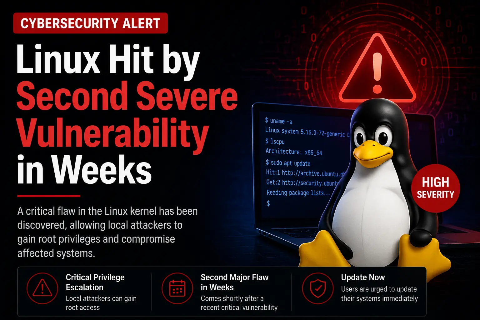 Linux Hit by Second Severe Vulnerability in Weeks