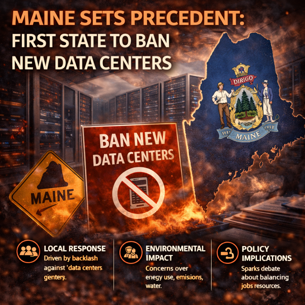 Maine Sets Precedent: First State to Ban New Data Centers
