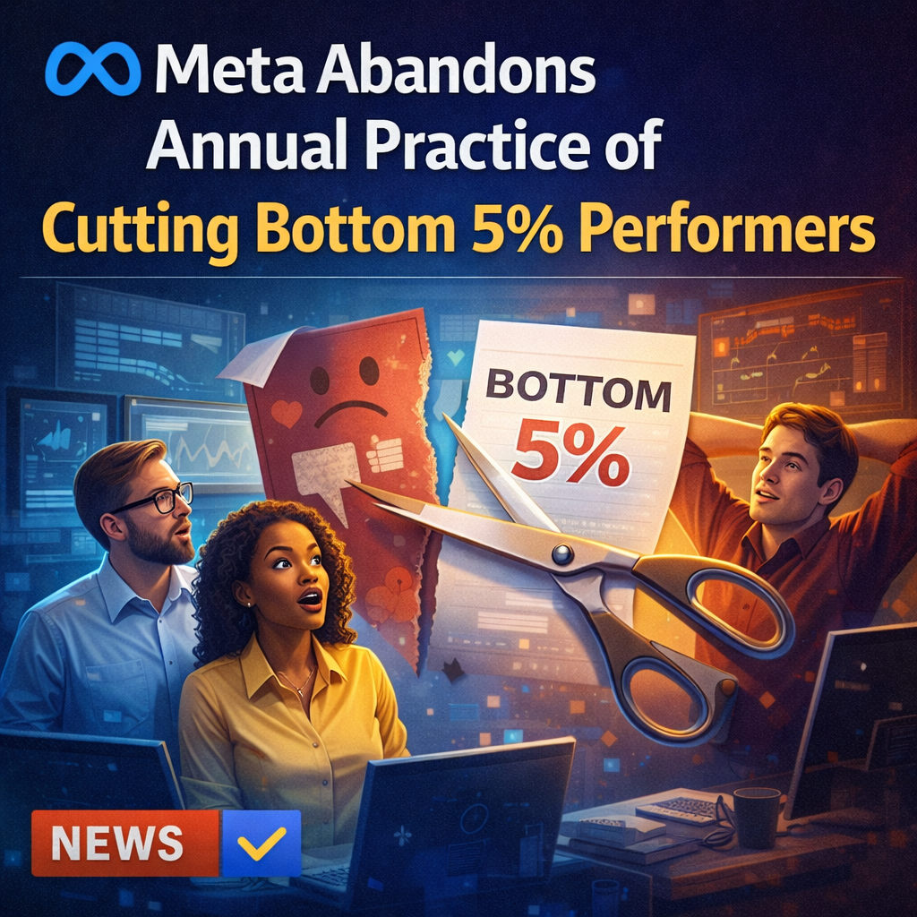 Meta Abandons Annual Practice of Cutting Bottom 5% Performers