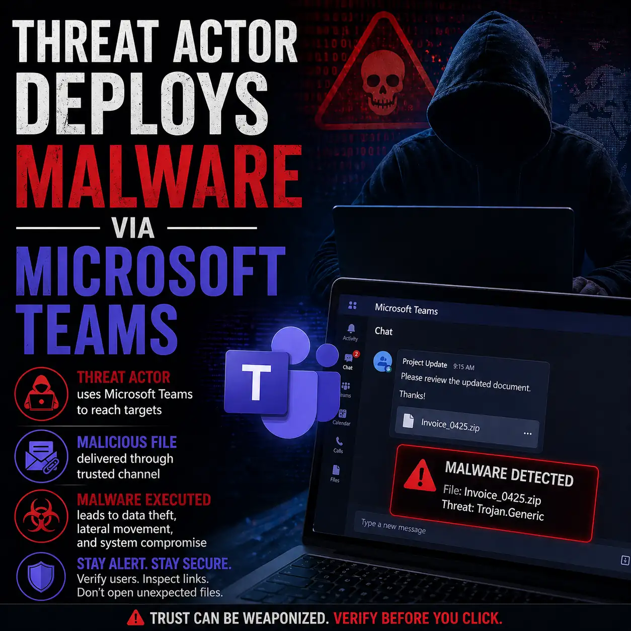 Threat Actor Deploys Malware via Microsoft Teams