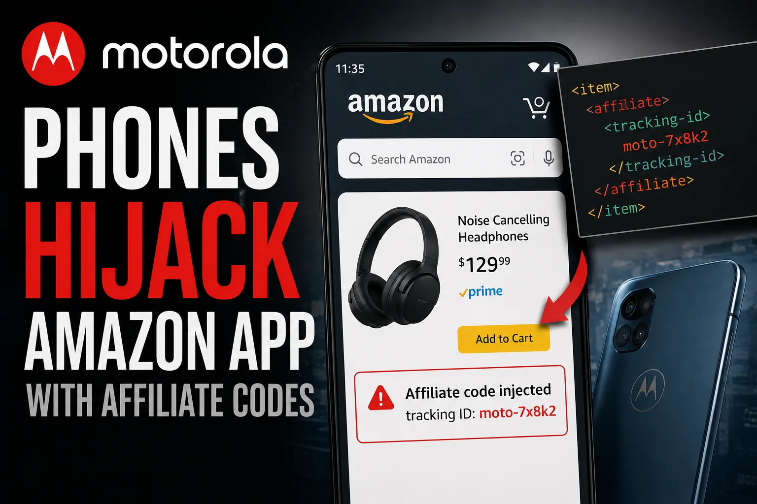Motorola Phones Hijack Amazon App with Affiliate Codes