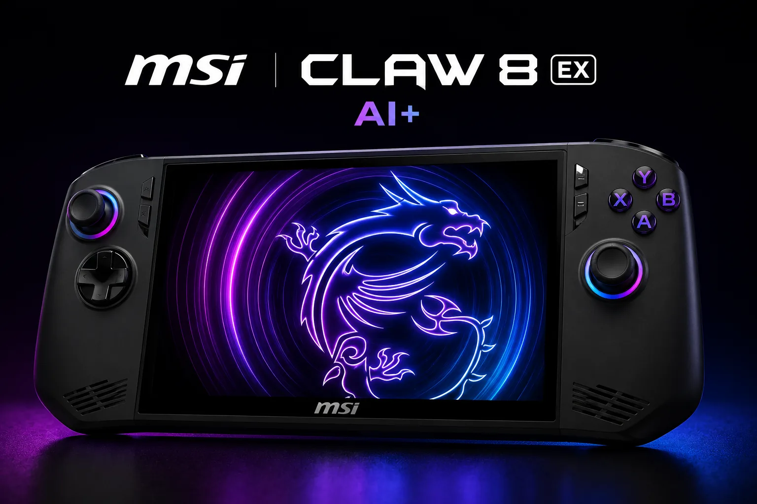 MSI Unveils Claw 8 EX AI Plus Gaming Handheld