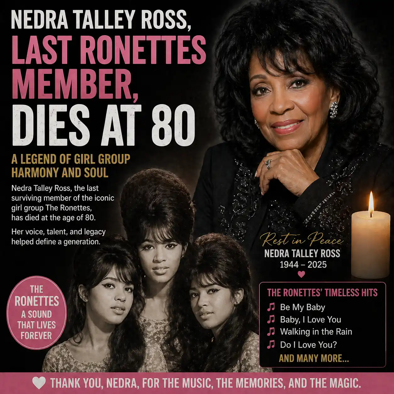 Nedra Talley Ross: Last Ronette Standing