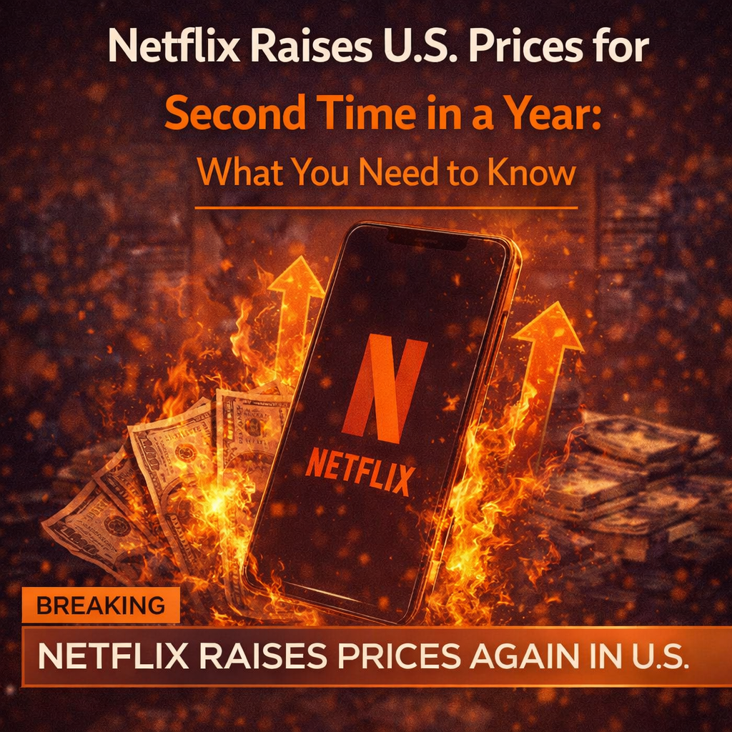 Netflix Raises U.S. Prices for Second Time in a Year: What You Need to Know