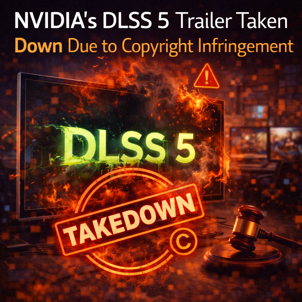 NVIDIA's DLSS 5 Trailer Taken Down Due to Copyright Infringement