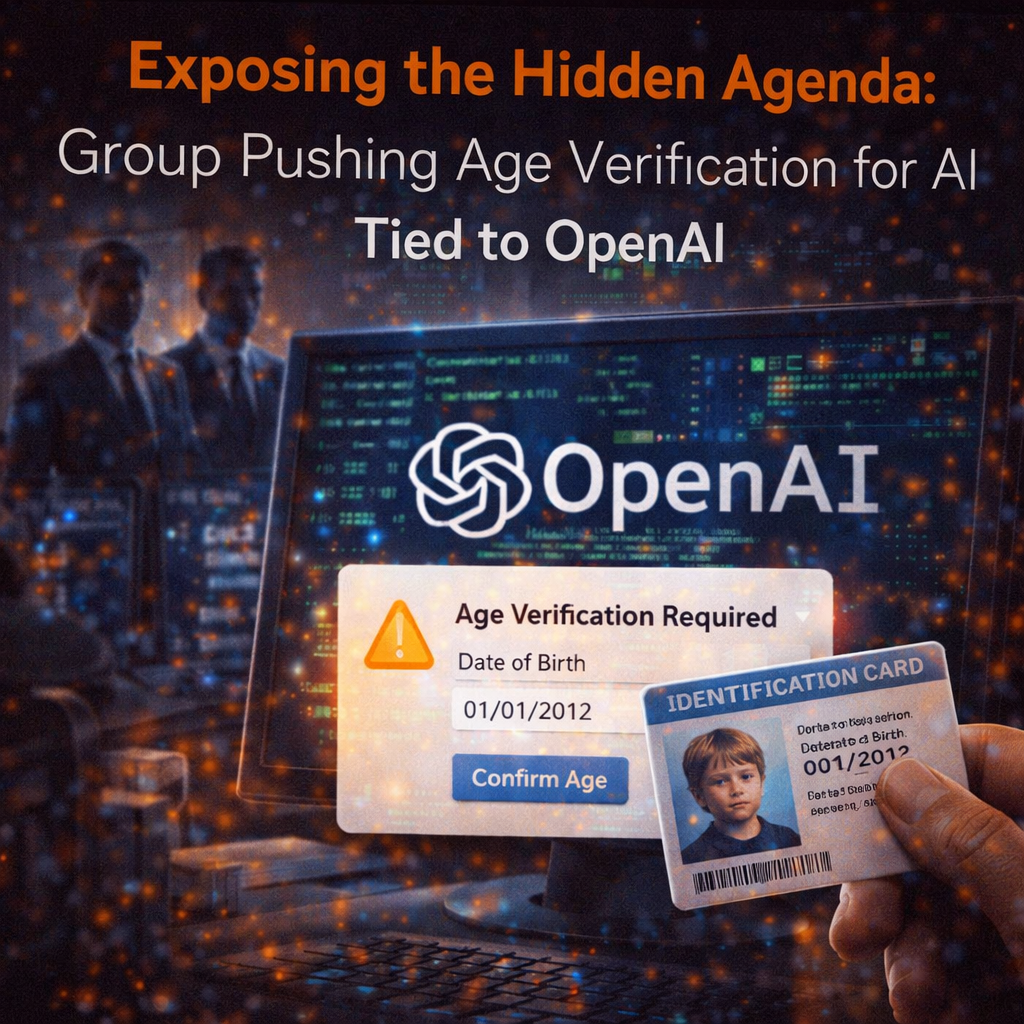 Exposing the Hidden Agenda: Group Pushing Age Verification for AI Tied to OpenAI