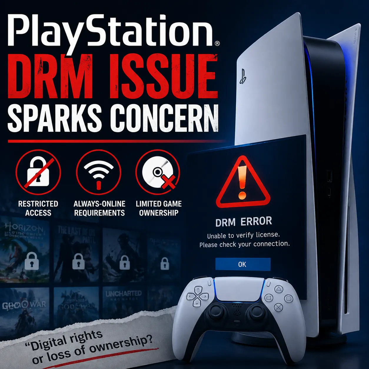 PlayStation DRM Issue Sparks Concern