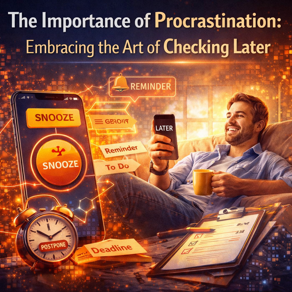 The Importance of Procrastination: Embracing the Art of Checking Later