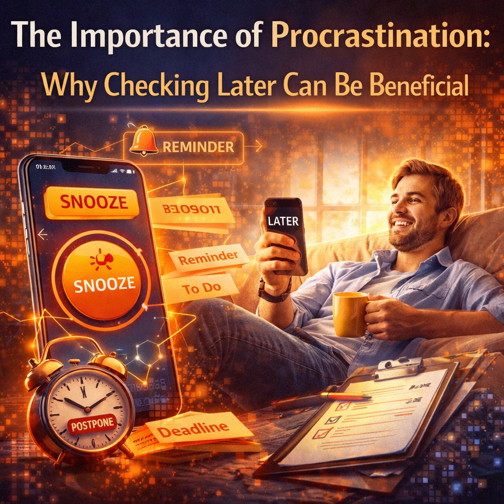 The Importance of Procrastination: Why Checking Later Can Be Beneficial