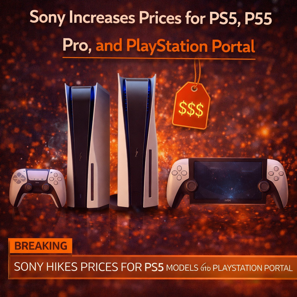 Sony Increases Prices for PS5, PS5 Pro, and PlayStation Portal