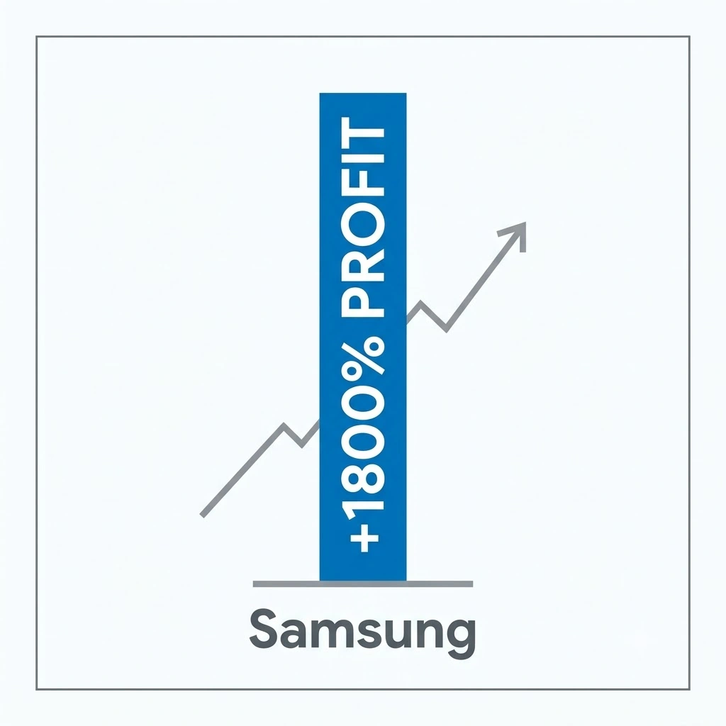 Samsung Sees 1800% Profit Surge
