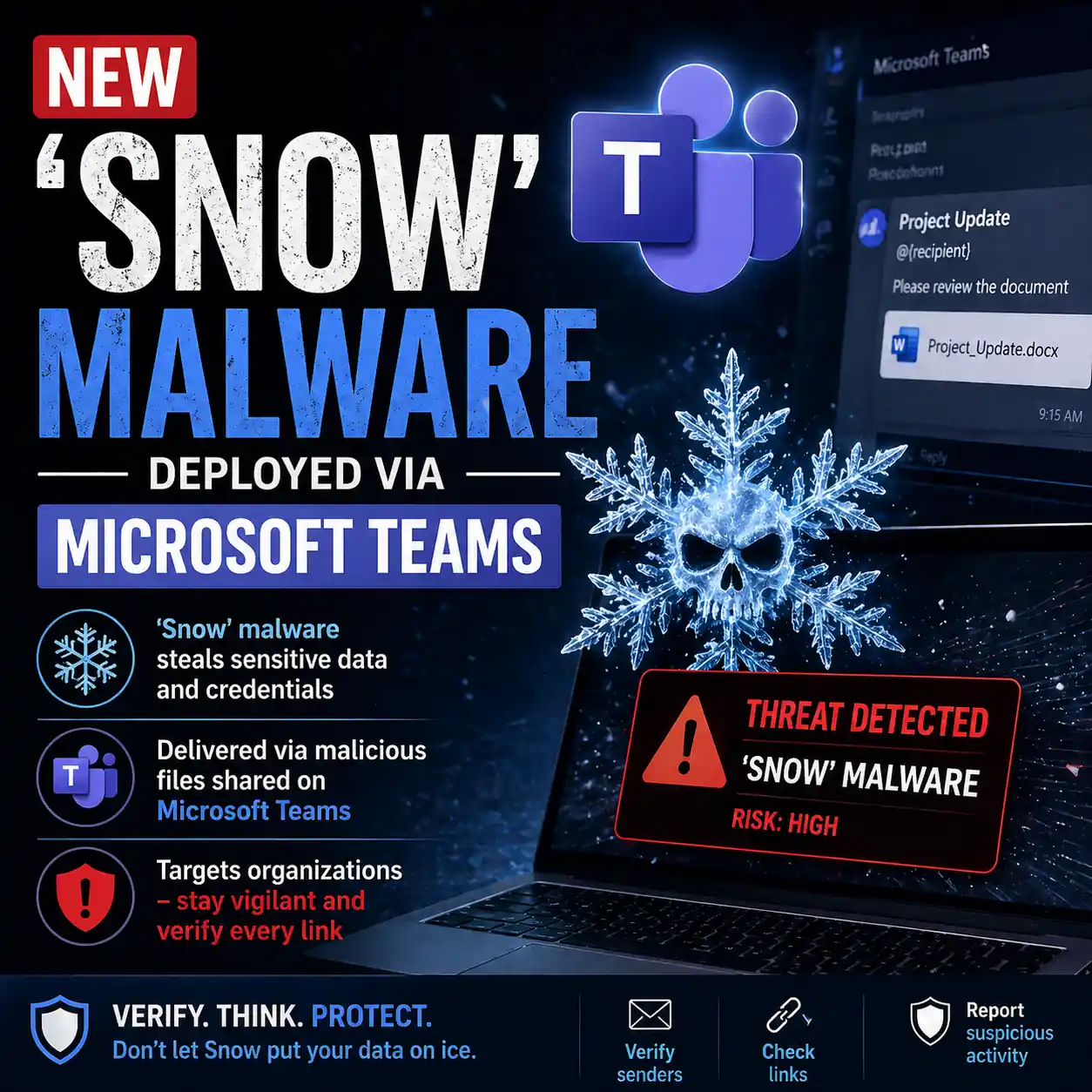 New 'Snow' Malware Deployed via Microsoft Teams