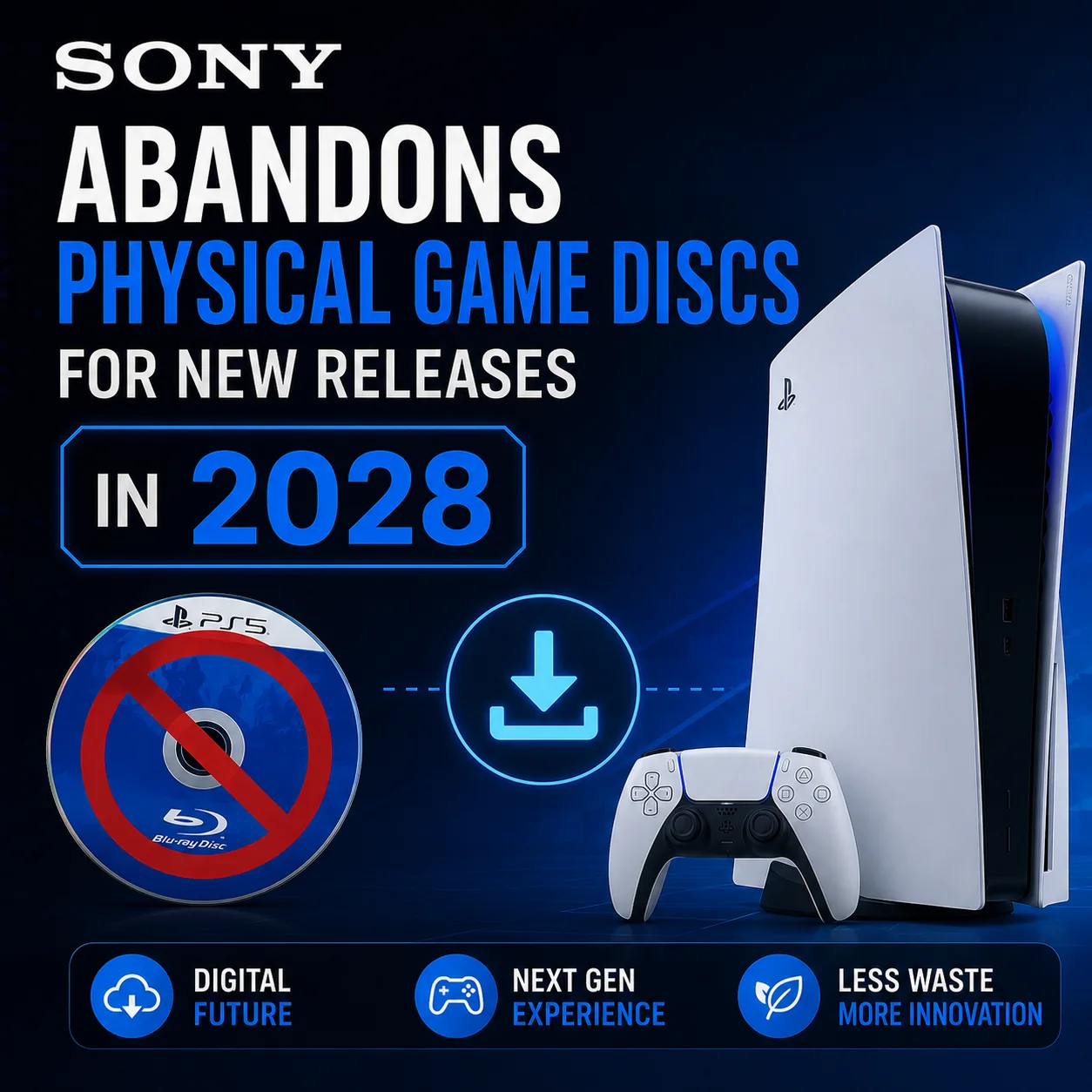 Sony Abandons Physical Game Discs for New Releases in 2028