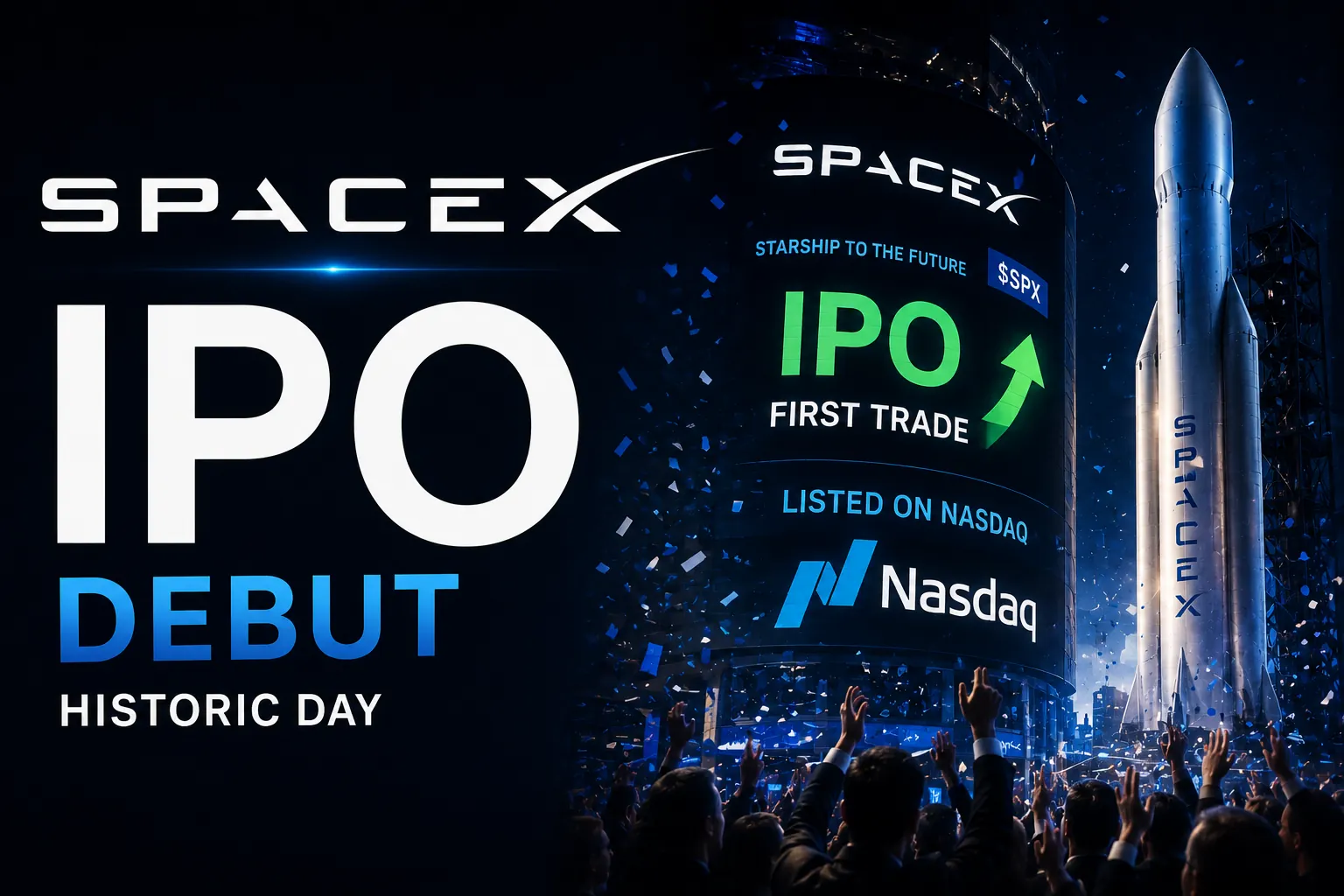 SpaceX Makes Historic IPO Debut on US Stock Market