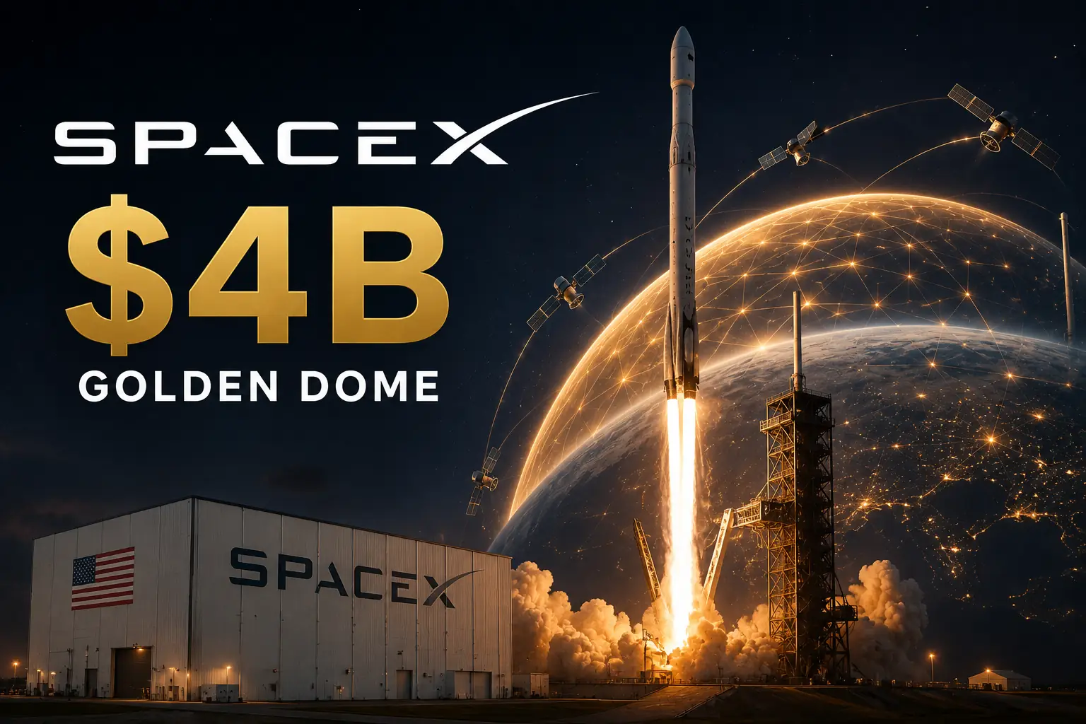 SpaceX Wins $4B Contract for Golden Dome Satellites