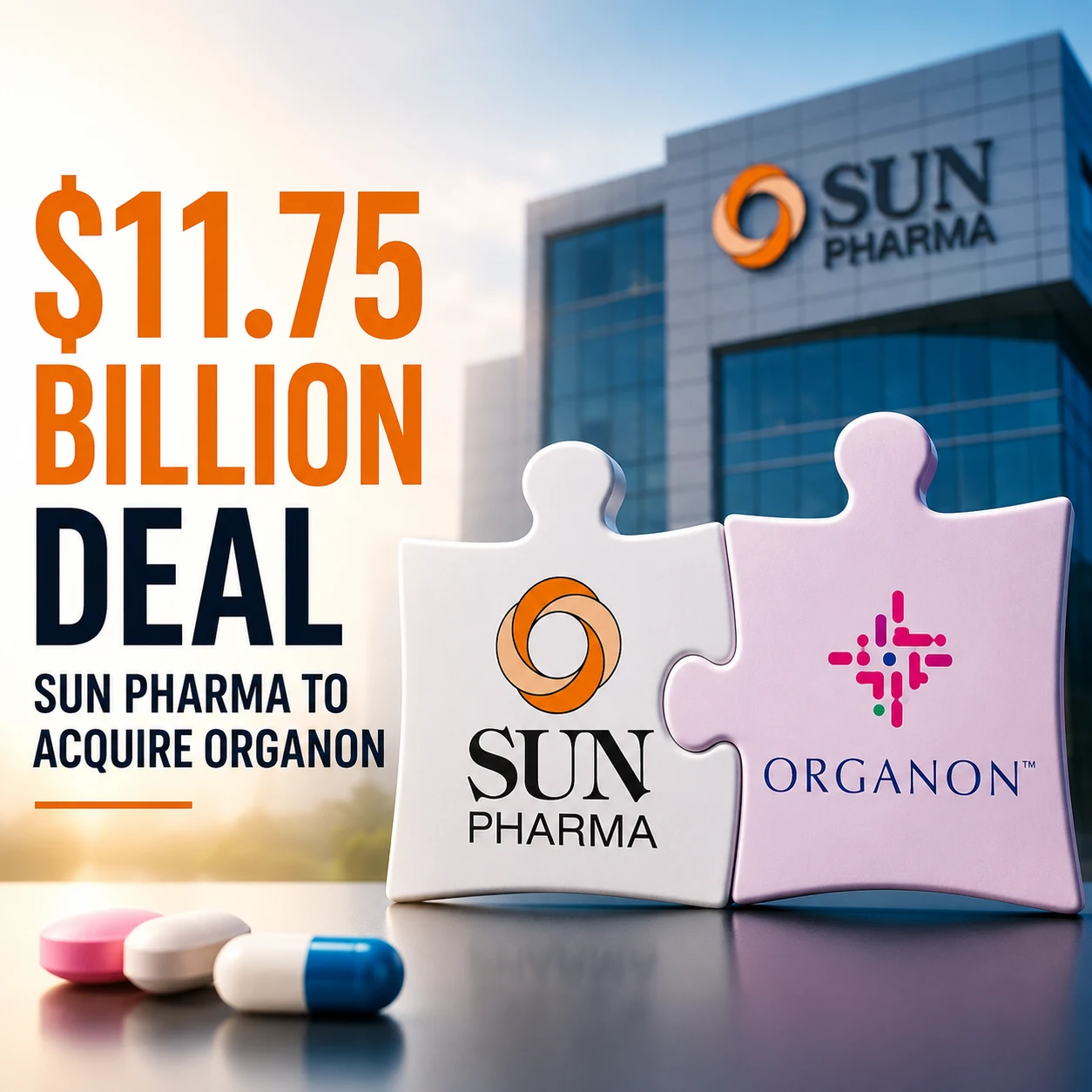 Sun Pharma's $11.75 Billion Deal to Acquire US Firm Organon