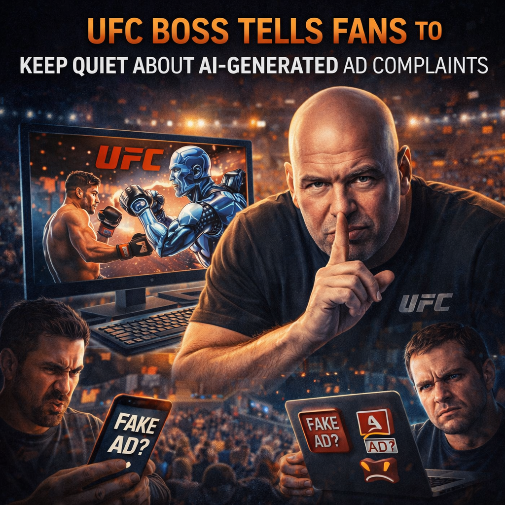 UFC Boss Tells Fans to Keep Quiet About AI-Generated Ad Complaints