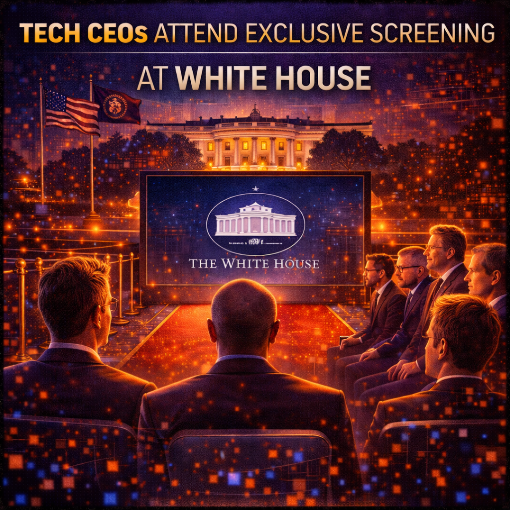 Tech CEOs Attend Exclusive Screening at White House