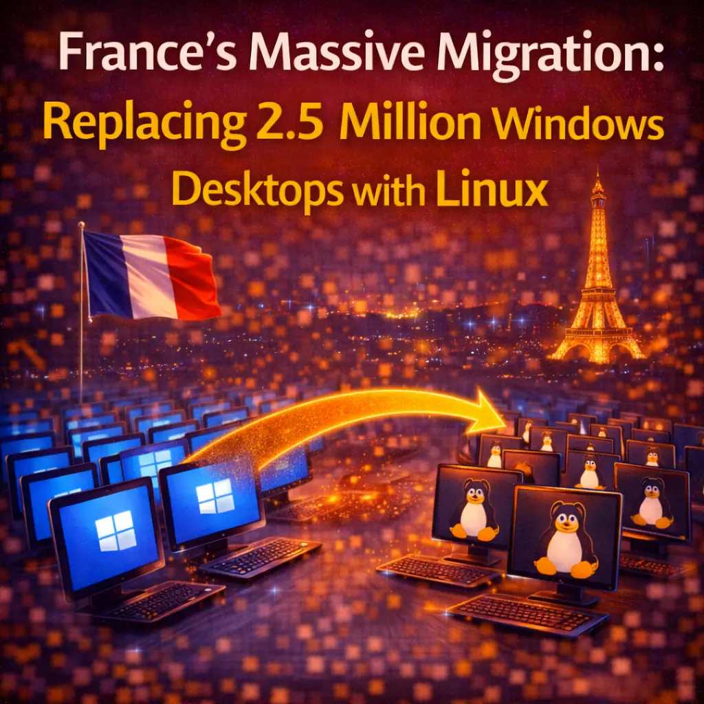 France's Massive Migration: Replacing 2.5 Million Windows Desktops with Linux