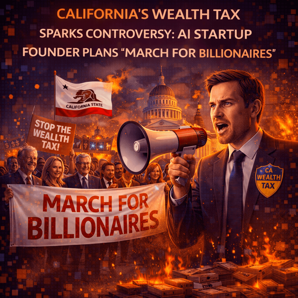 California's Wealth Tax Sparks Controversy: AI Startup Founder Plans 'March for Billionaires'