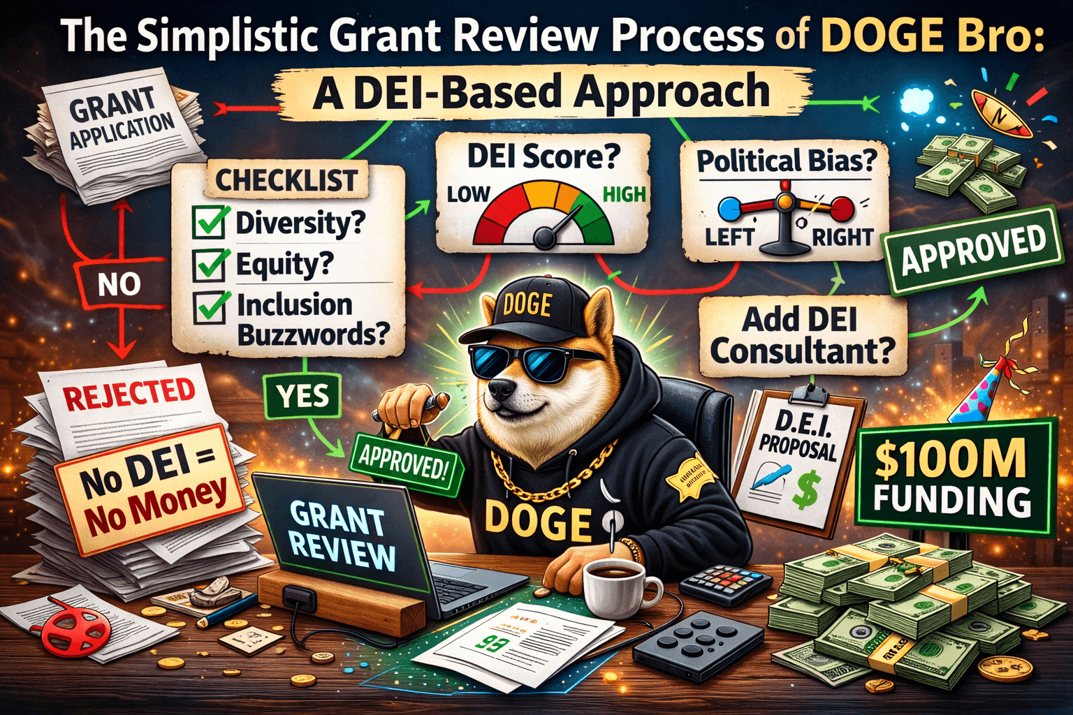 The Simplistic Grant Review Process of DOGE Bro: A DEI-Based Approach