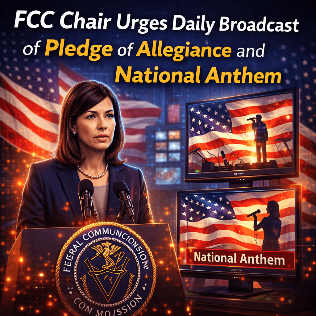 FCC Chair Urges Daily Broadcast of Pledge of Allegiance and National Anthem