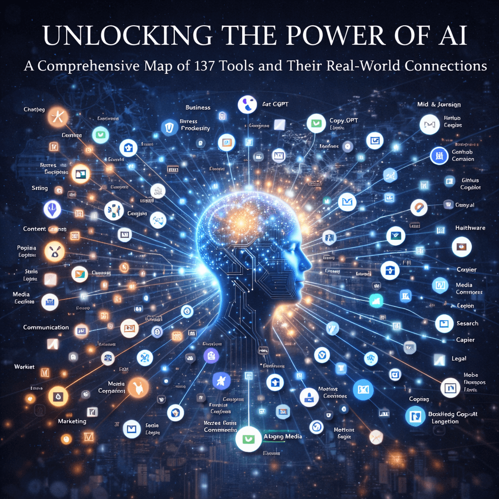 Unlocking the Power of AI: A Comprehensive Map of 137 Tools and Their Real-World Connections