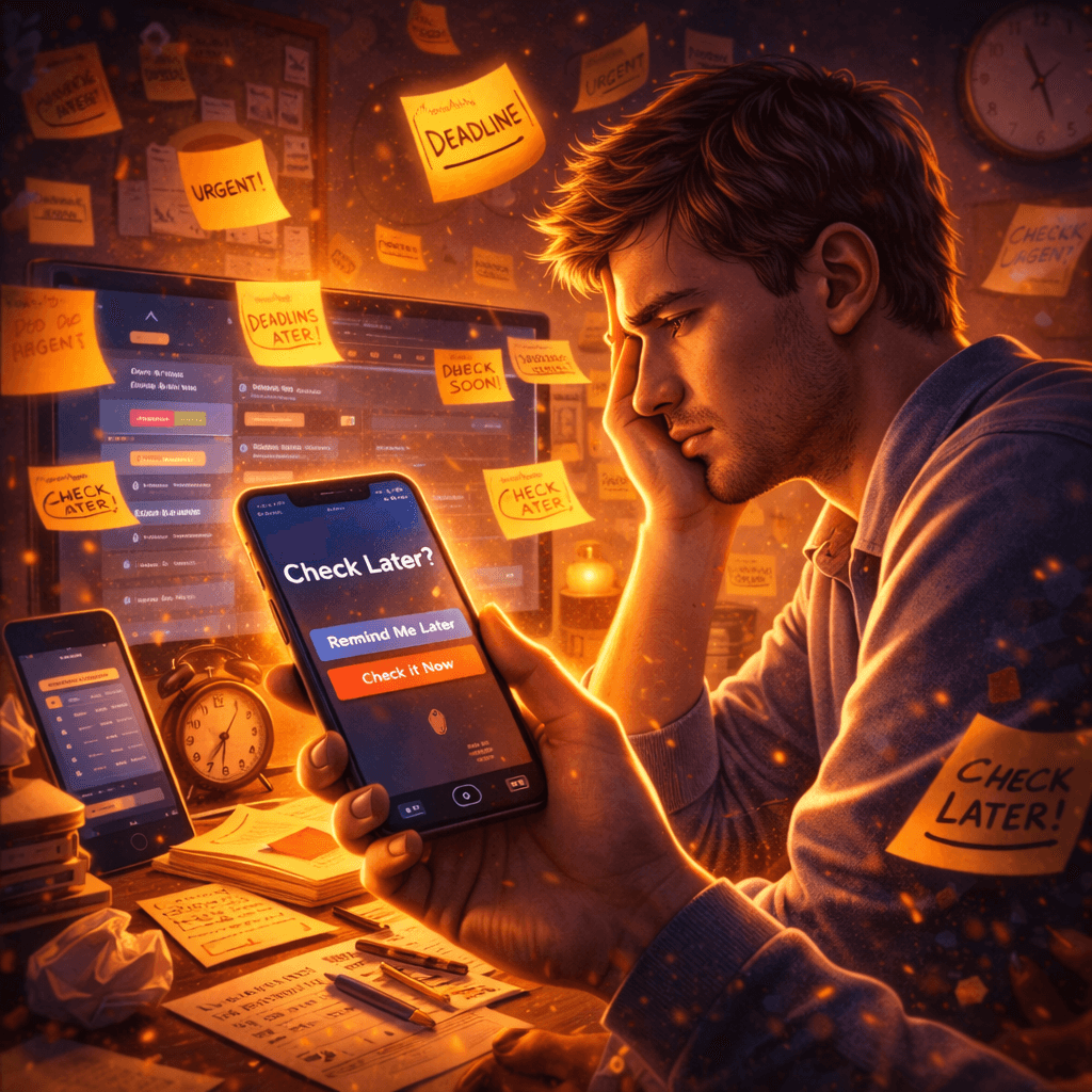 The Art of Procrastination: Understanding the Check Later Mentality
